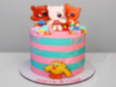 Торт с мимимишками | Торт, Торт для ребёнка, Детский торт