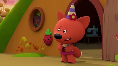 Игрушка мягкая мимимишки лисичка в платье с рыбками