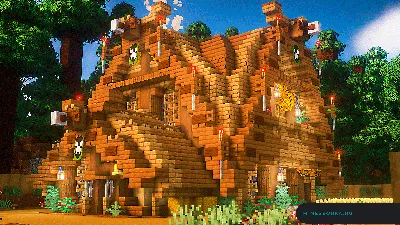 Дом из фильма \"Один дома\" (Home Alone) [1.12.2] / Карты для Майнкрафт /  Minecraft Inside