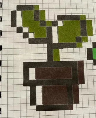 Как нарисовать Компота из Майнкрафт.рисунки. Pixelart Рисунки по клеточкам  #яарт #pixelart — Видео | ВКонтакте
