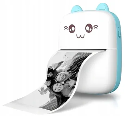 Мини принтер котик для наклеек Portable Портативный термопринтер mini для  телефона термо принтер кот + Бумага (ID#2016261773), цена: 1499 ₴, купить  на Prom.ua