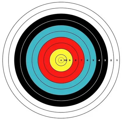 Мишень № 4 (спортивная) 500*500мм 60г/м купить с доставкой