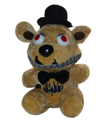 Игрушка мягкая аниматроник Мишка Фредди ФНАФ Five Nights FNAF Freddy, 26 см  - купить с доставкой по выгодным ценам в интернет-магазине OZON (491761775)