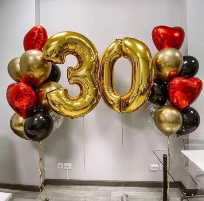 Набор шаров \"Мне сегодня 30 лет!\" заказать в Перми