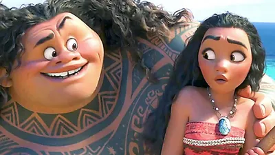 Моана и Мауи, аниматоры с декором на вечеринку в тропическом стиле в СПб