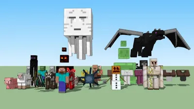 Художник перерисовал мобов Minecraft в страшных чудищ - выглядит  завораживающе