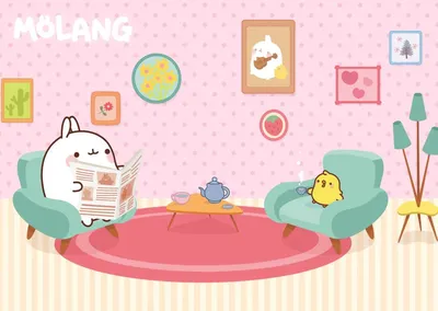 Моланг (Molang) мультфильм - «Самый пухлый в мире кролик и его друг  цыплёнок, не дадут вам скучать! А разговаривают они на выдуманном языке,  как миньоны!)» | отзывы