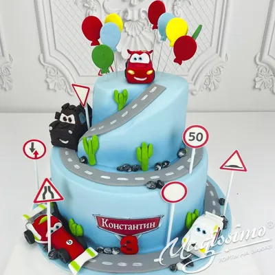 Торт с Молнией Маквин - купить на заказ с фото в Москве