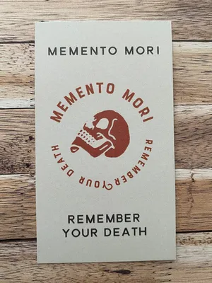 Memento Mori - Black Background Poster – deusdesign