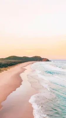 Обои Море, пляж, берег, волны, пена, закат 750x1334 iPhone 8/7/6/6S  Изображение