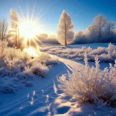 Мороз и солнце, день чудесный! , …» — создано в Шедевруме