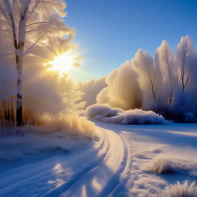 Рисунок Мороз и солнце, день чудесный №278774 - «Зимняя сказка» (12.01.2022  - 12:59)