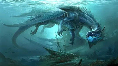 Морские монстры на глубине» — создано в Шедевруме
