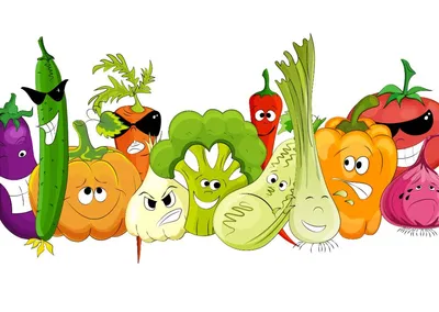 Овощные фрукты карикатура иллюстрации, мультфильм растительное сочетание,  Мультипликационный персонаж, еда png | PNGEgg