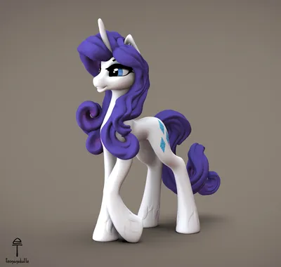 3D file Rarity - Little Pony Fanart 👧・3D print design to download・Cults
