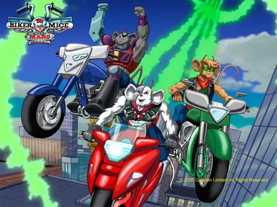 Biker Mice from Mars (Мыши-байкеры с Марса, Мыши-рокеры с Марса) :: Modo ::  Vinnie :: Throttle / смешные картинки и другие приколы: комиксы, гиф  анимация, видео, лучший интеллектуальный юмор.