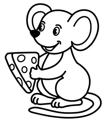 Мышь с сыром рисунок - 53 фото