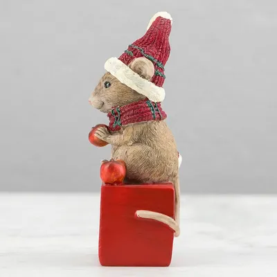 Новогодняя вязаная игрушка мышка-снежная королева. №561458 - купить в  Украине на Crafta.ua