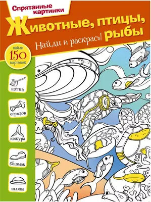 Раскраска СТРЕКОЗА Найди и раскрась 150 картинок Животные купить по цене  120 ₽ в интернет-магазине Детский мир