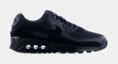 Nike Air Max 90 \"Triple Black\" Leather Sneakers - Farfetch