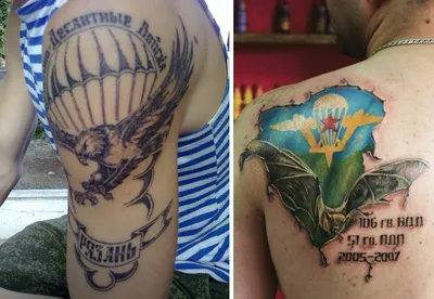 Фото татуировки ВДВ 02.08.2020 №060 -airborne tattoo- tatufoto.com -  tatufoto.com