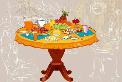 Фото накрытого стола с едой: восхитительные блюда в формате 4K