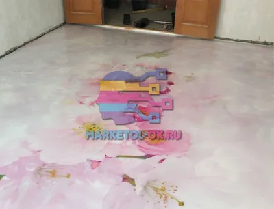 Полюшко. Наливные полы 3D с рисунком цветов (ремонт и обновление старого  наливного пола) - YouTube