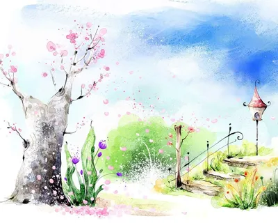 Рисунки весны для срисовки (100 фото) • Прикольные картинки KLike.net