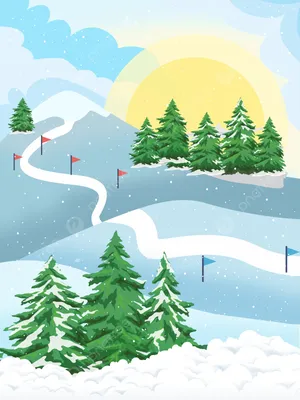 нарисованный стильный снежный фон Обои Изображение для бесплатной загрузки  - Pngtree