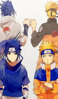 Naruto VS Sasuke - Wallpaper Red X Blue - by NarutoArts1 on DeviantArt