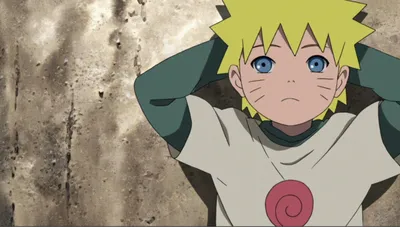 Naruto pequeno em vista do céu Мультипликационные иллютрации, naruto  uzumaki pequeno