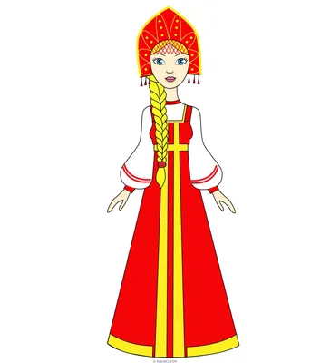 Русские народные костюмы картинки для детей - 27 фото