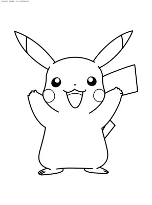 Раскраска Покемон Пикачу | Раскраски Пикачу (Pikachu)