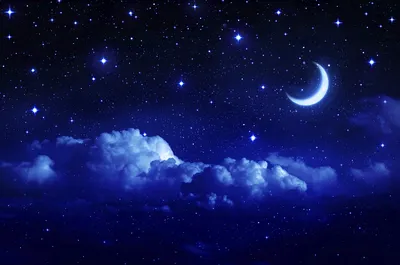 Обои звездное небо, космос, звезды, ночь, синий картинки на рабочий стол,  фото скачать бесплатно