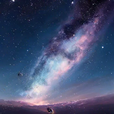 Картинка Звезды Млечный Путь Космос Небо 3840x2400