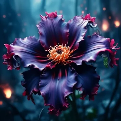 Необычайно красивые цветы мистически …» — создано в Шедевруме