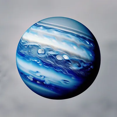 Планета Нептун на белом фоне, …» — создано в Шедевруме