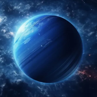 Планета Нептун 🔱 Нептун, вид из …» — создано в Шедевруме