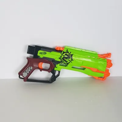 Nerf Zombie Strike Pistol Gun Blaster Green Includes Blaster Only Works |  eBay