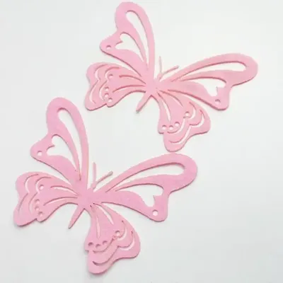 Бабочки розовые вафельная картинка от интернет-магазина «Домашний Пекарь» с  оперативной доставкой