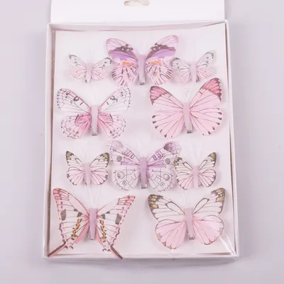 Купить Нежно-розовая бабочка в полосочку Marina D`Este 842082 цена 2 800  руб. с фото в интернет магазине Люксподарок.