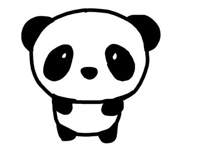 Панда рисунок легкий - 81 фото