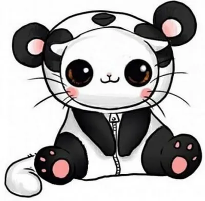няшные рисунки для срисовки - Поиск в Google | Cute panda drawing, Cute  drawings, Panda background