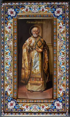 Икона «Святой Николай Чудотворец», Россия, середина 19 века