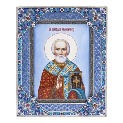 Святой Николай Чудотворец (в митре) настенная церковная икона  (ID#571256438), цена: 1920 ₴, купить на Prom.ua