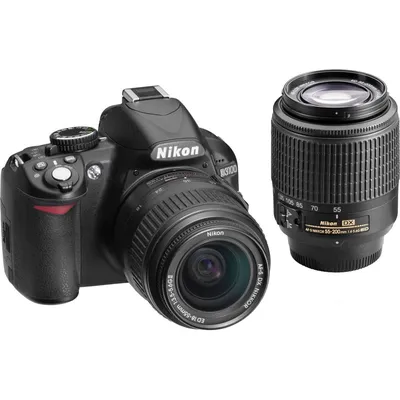 Amazon.com : Nikon D3100 14.2MP Digital SLR Double-Zoom Lens Kit with  18-55mm and 55-200mm DX Zoom Lenses (Black) (Discontinued by Manufacturer)  : Slr Digital Cameras : Electronics