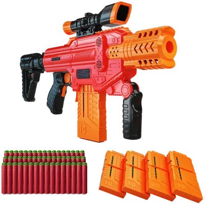 Spectrum Motorized Clip-Fed Blaster Value Set - Dart Zone - Compatible with  NERF Darts