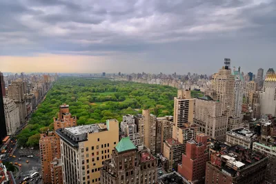 Изображение высоток в городе Нью Йорке - обои на телефон