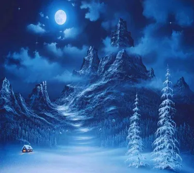 Зима ночь дорога (50 фото) - 50 фото
