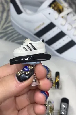 Press on nails I did for the lovely ivypark x adidas drip 2 collection :  r/Nails